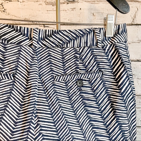 Banana Republic navy and white Avery pants - Picture 2 of 5